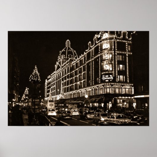 HARROD'S IN CHRISTMAS - LONDEN POSTER (Voorkant)