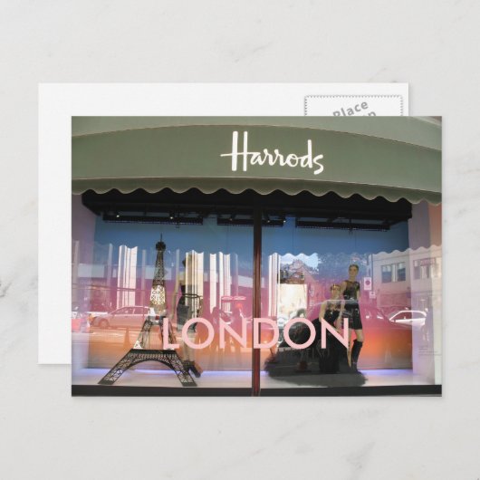Harrods London briefkaart (Voorkant / Achterkant)