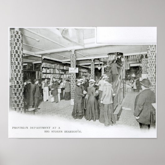 Harrods Provision Department, c.1901 Poster (Voorkant)