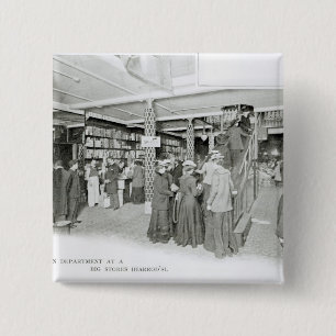 Harrods Provision Department, c.1901 Vierkante Button 5,1 Cm