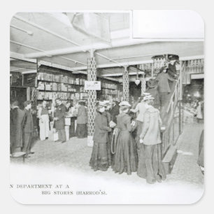 Harrods Provision Department, c.1901 Vierkante Sticker
