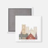 Harrogate skyline poster magneet (Voorkant / Achterkant)