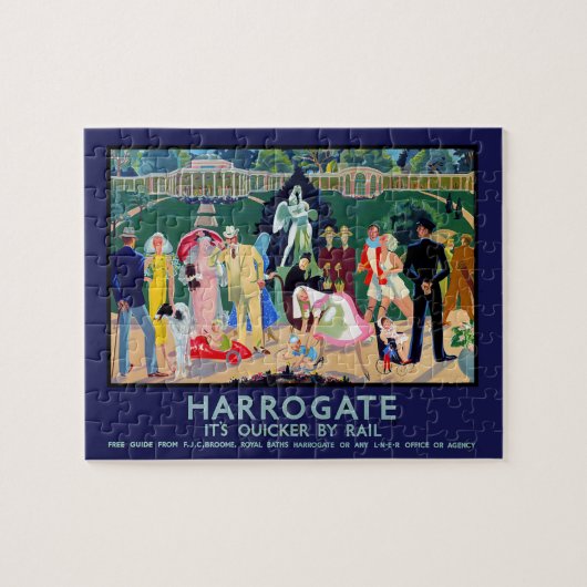 Harrogate Vintage Poster Puzzle Legpuzzel (Horizontaal)