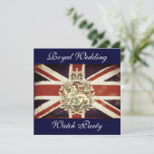 Harry and Meghan Watch Party Invitation Kaart (Staand voorkant)