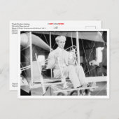 Harry Atwood-piloot in het vliegtuig van Wright Br Briefkaart (Voorkant / Achterkant)