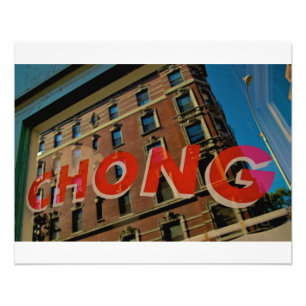 Harry Chong Chinese wasgoed-Greenwich Village NYC Foto Afdruk
