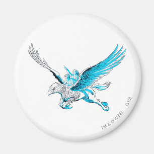 Harry en Hermione op een Hippogriff Magneet