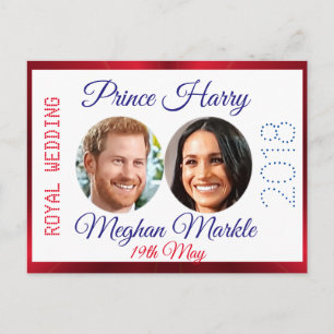 Harry en Meghan foto Royal bruiloft souvenir Briefkaart