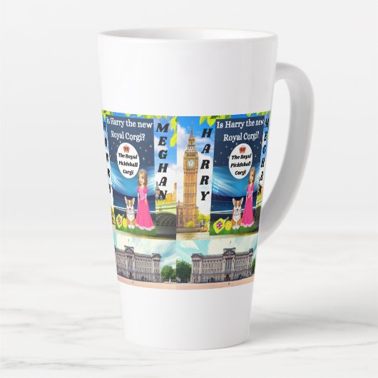 Harry en Meghan Funny Mug Latte Mok (Rechterhoek)