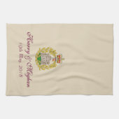 Harry en Meghan Royal Wedding Dish Towel Theedoek (Horizontaal)