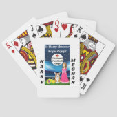 Harry en Meghan-spelkaarten Pokerkaarten (Achterkant)