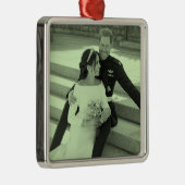 Harry en Meghan trouwportret gestileerd Metalen Ornament (Rechts)