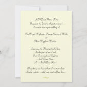 Harry et faire-part de mariage royal élégant de (Dos)