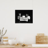  Harry Frees Funny Cats met Birthday Cake Poster (Keuken)