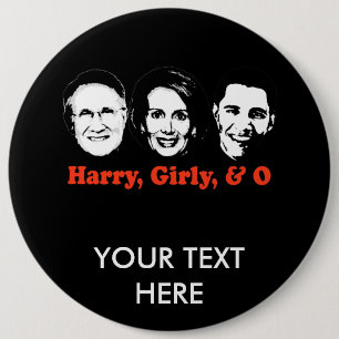 Harry, Girly en O Ronde Button 6,0 Cm