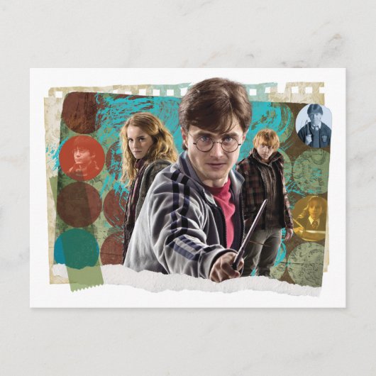 Harry, Hermione en Ron 1 Briefkaart (Voorkant)