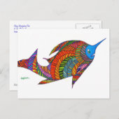 Harry Herringbone Fish Briefkaart (Voorkant / Achterkant)