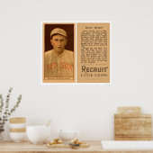Harry Hooper Red Sox Baseball 1912 Poster (Keuken)