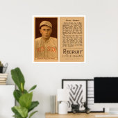Harry Hooper Red Sox Baseball 1912 Poster (Thuiskantoor)
