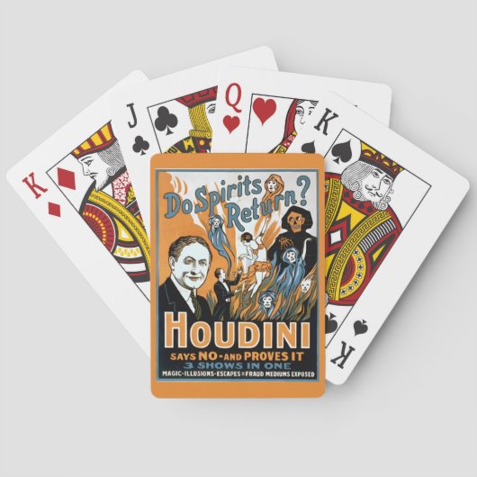  Harry Houdini Adverteren Pokerkaarten (Achterkant)