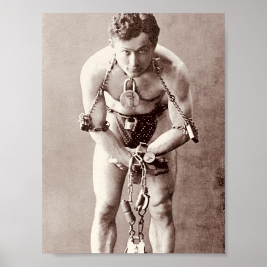 Harry Houdini (c.1899) Poster (Voorkant)