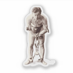 Harry Houdini (c.1899) Sticker