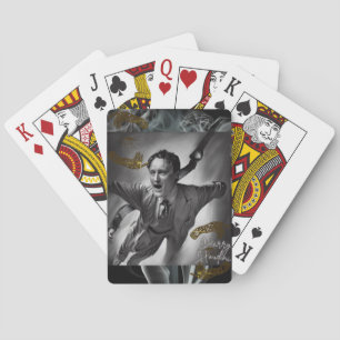 Harry Houdini Cards Portret Art Pop Art Pokerkaarten