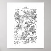 Harry Houdini Diver's Suit Patent Poster (Voorkant)