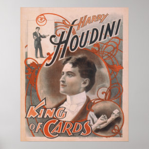 Harry HOUDINI Escape Artist Magicia Poster Print