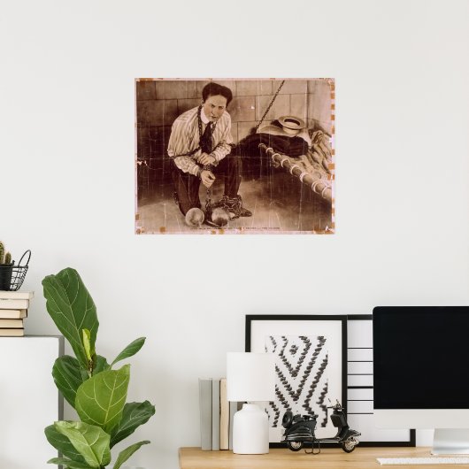 Harry HOUDINI Escape Artiste VAUDEVILLE Poster (Bureau à domicile)