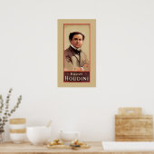 Harry Houdini ~ Illusioniste ~ Magicien ~ Poster (Cuisine)