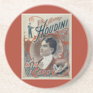Harry Houdini Magicien Poster Zandsteen Onderzetter