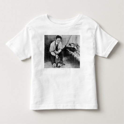 Harry Houdini Over aan Escape uit de gevangenis Kinder Shirts (Voorkant)