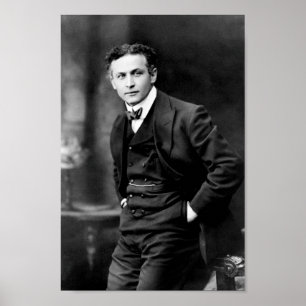 Harry Houdini Portrait - Circa 1910 Poster