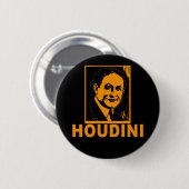 Harry Houdini Poster T shirten, Mokken, geschenken Ronde Button 5,7 Cm (Voorkant /achterkant)