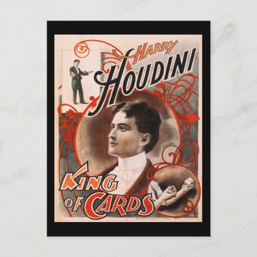 Harry Houdini Roi Des Cartes (Devant)