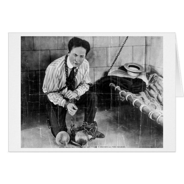 Harry Houdini sur le point de s'échapper de prison (Devant horizontal)