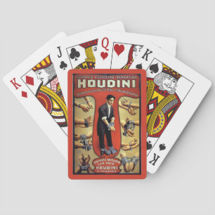 Harry Houdini Vintage Adverteren Pokerkaarten