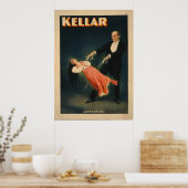 Harry Kellar Magicia Adverteren Poster (Keuken)