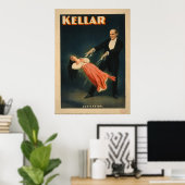 Harry Kellar Magicia Adverteren Poster (Thuiskantoor)