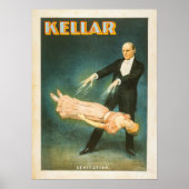 Harry Kellar Magician Lithograph Poster (Devant)