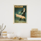 Harry Kellar Magician Lithograph Poster (Cuisine)