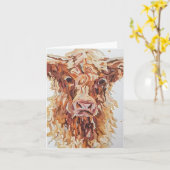 Harry Koe wenskaart (BLANK) Kaart (Gele Bloem)