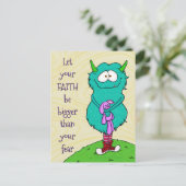 Harry le Monster, carte postale (Debout devant)