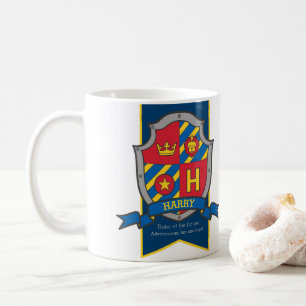 Harry letter H heraldiek rood blauw naam betekenis Koffiemok