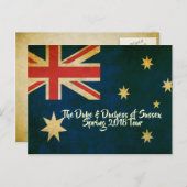 Harry & Meghan Australia 2018 Briefkaart (Voorkant / Achterkant)