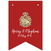 Harry Meghan UK USA Drapeau de mariage bannière (Premier drapeau)