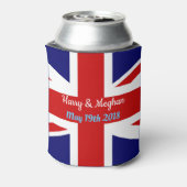 Harry & Meghan, Union Jack. Blikjeskoeler (Blikje Achterkant)