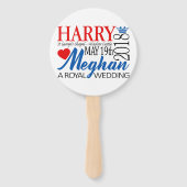 Harry & Meghan Wedding, 19 mei 2018 Handwaaier (Achterkant)