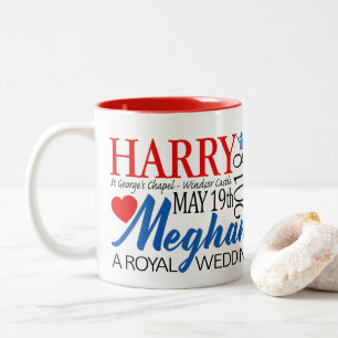 Harry & Meghan Wedding, 19 mei 2018 Tweekleurige Koffiemok